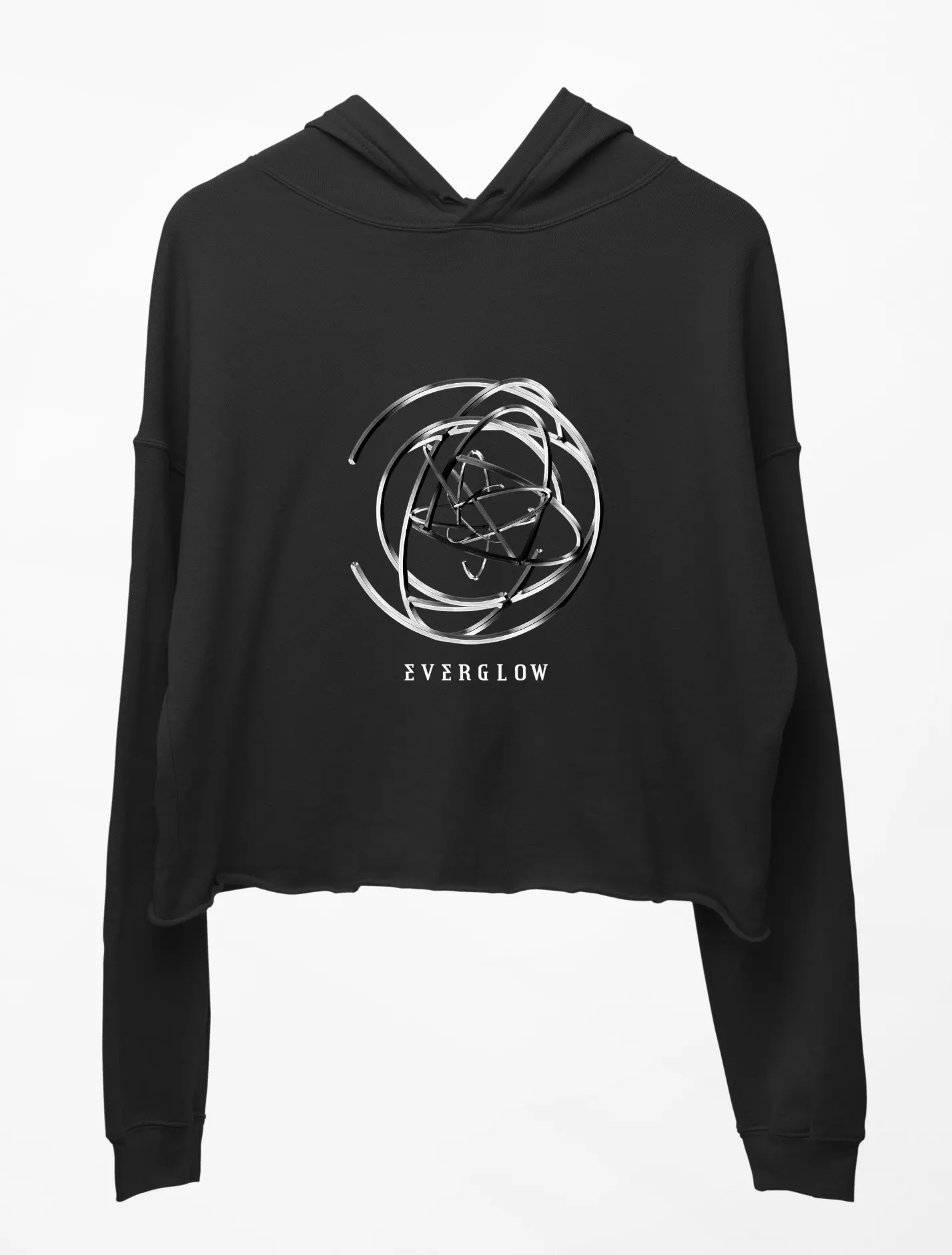 Everglow All My Girls Cropped Hoodie - Black