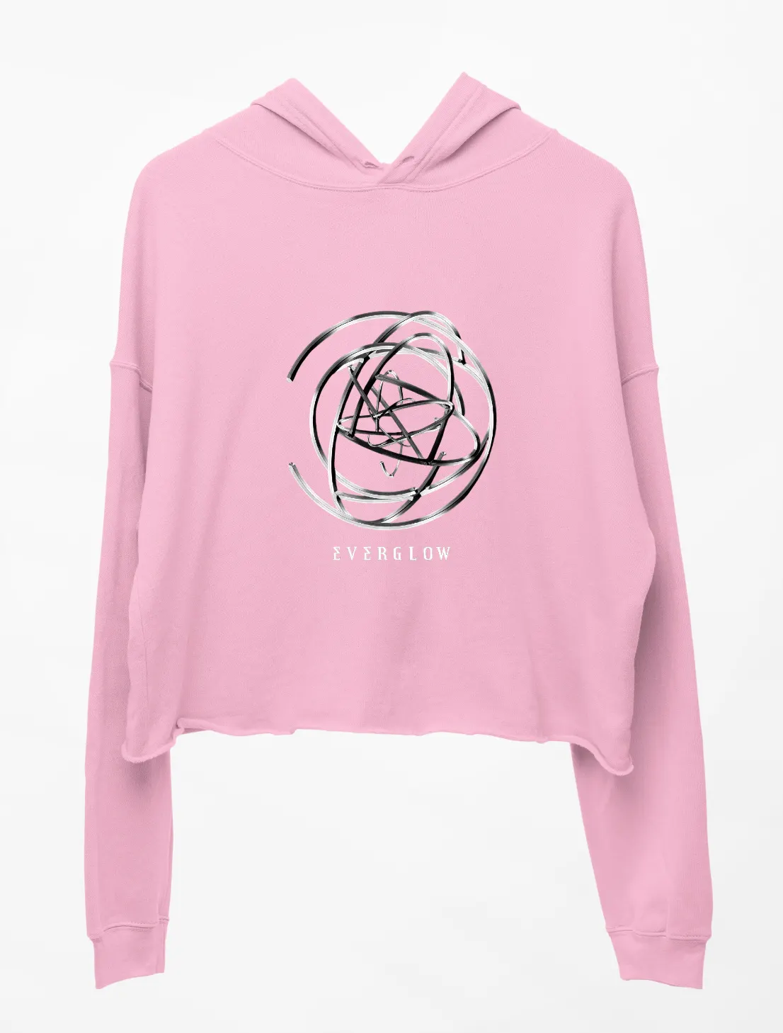 Everglow All My Girls Cropped Hoodie - Pink