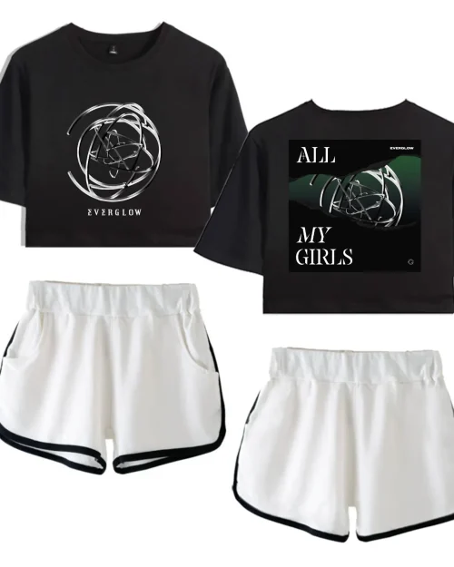 Everglow All My Girls Tracksuit - Black-White