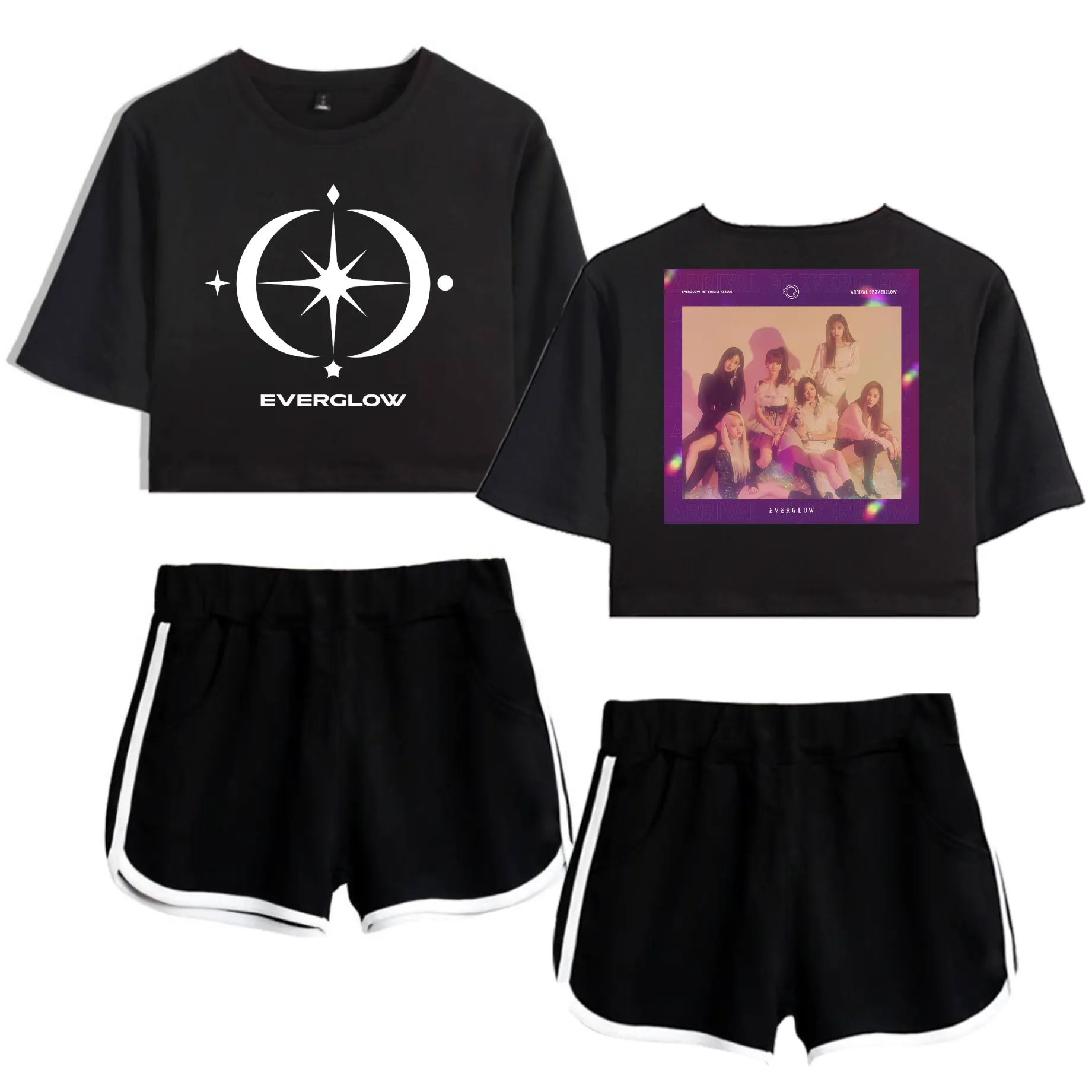 Everglow Arrival Tracksuit - Black-Black