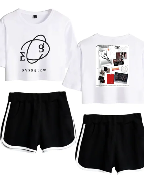 Everglow Code Collage Tracksuit - White-Black