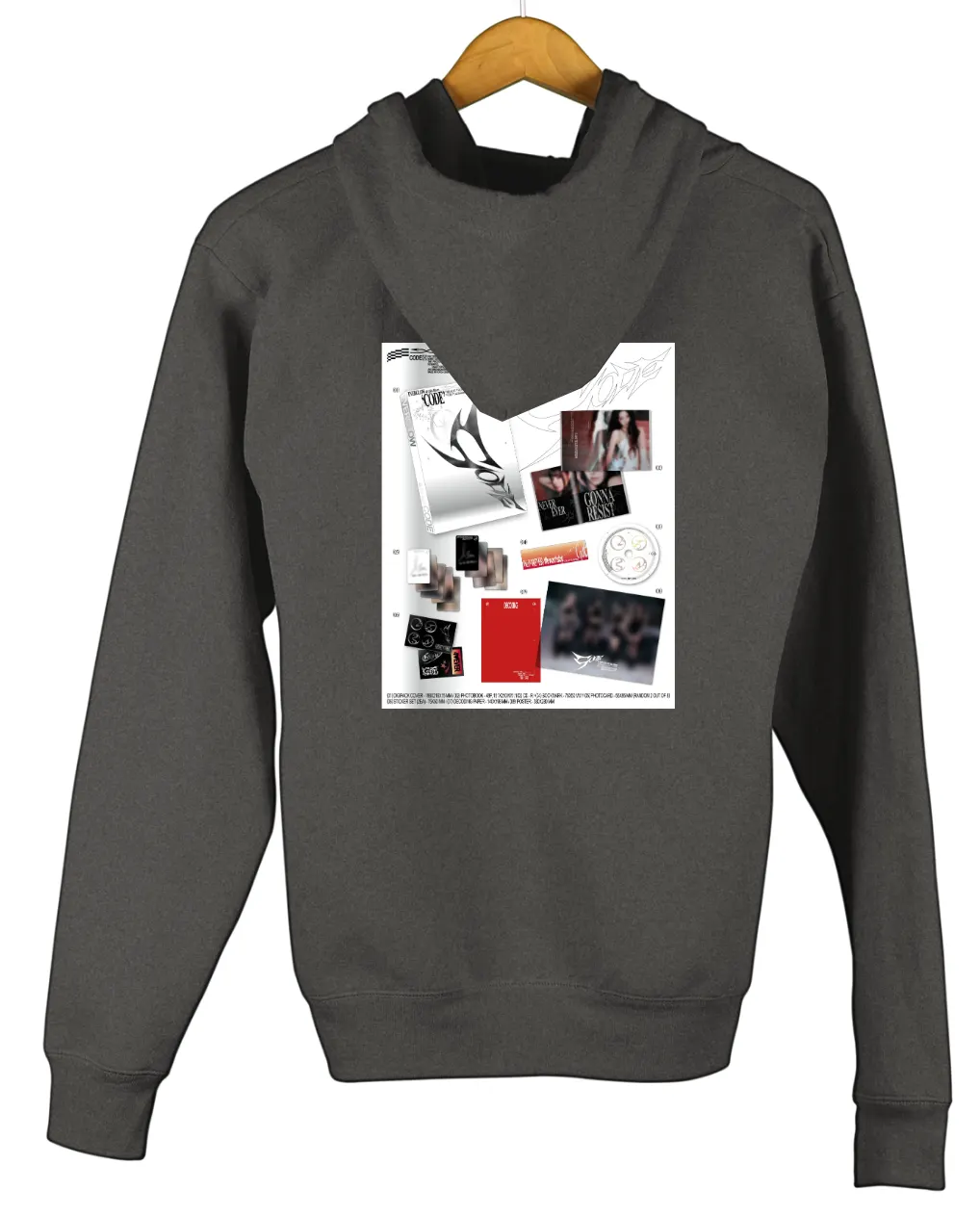 Everglow Code Collage Zip Hoodie