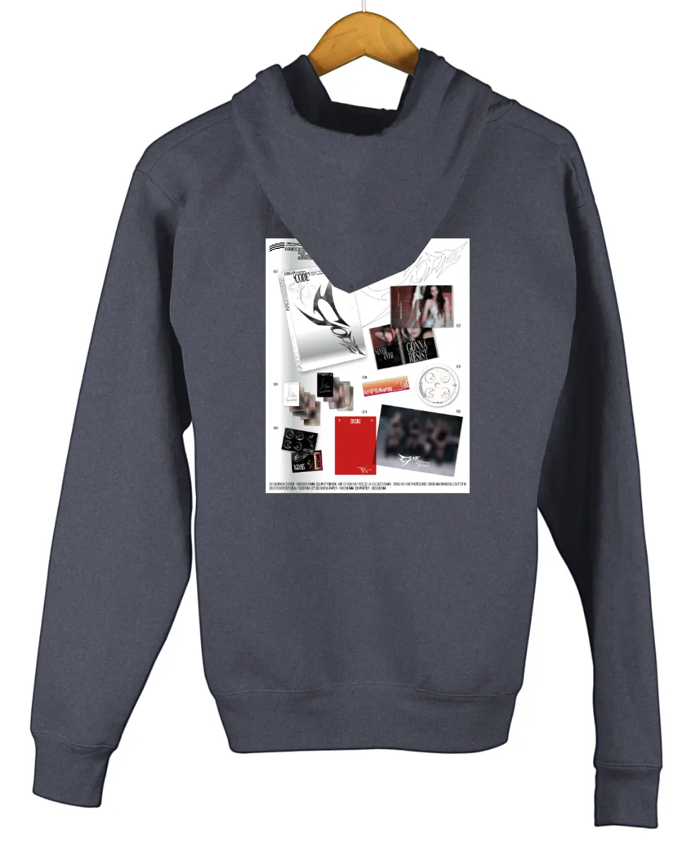 Everglow Code Collage Zip Hoodie