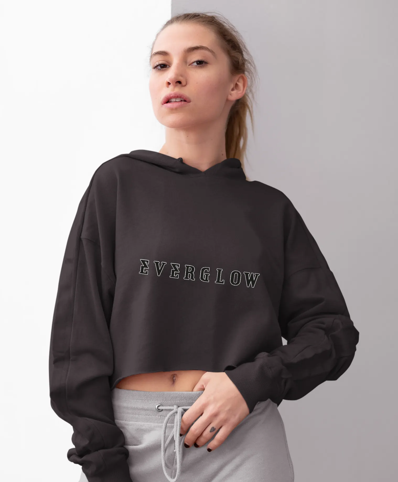 Everglow Code Cropped Hoodie
