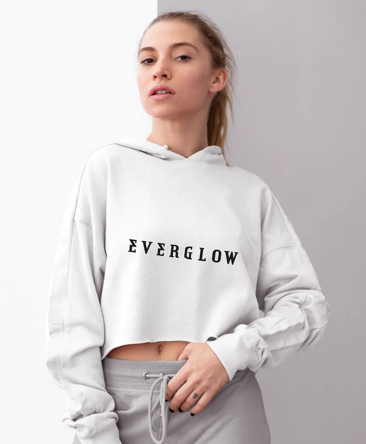 Everglow Code Cropped Hoodie