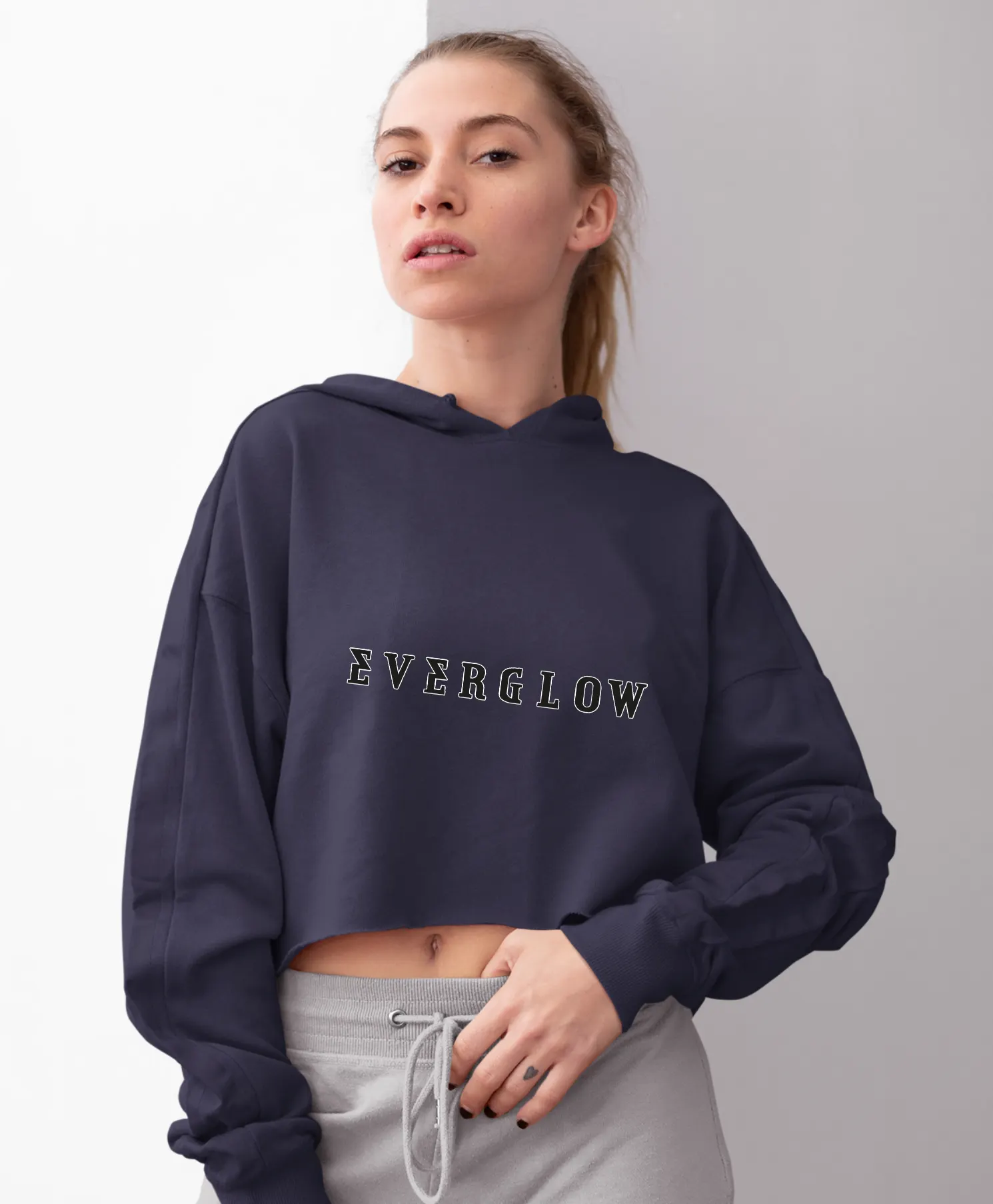 Everglow Code Cropped Hoodie