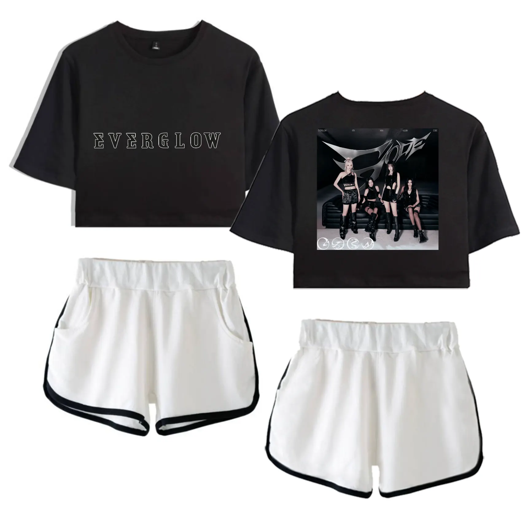 Everglow Code Tracksuit - Black-White