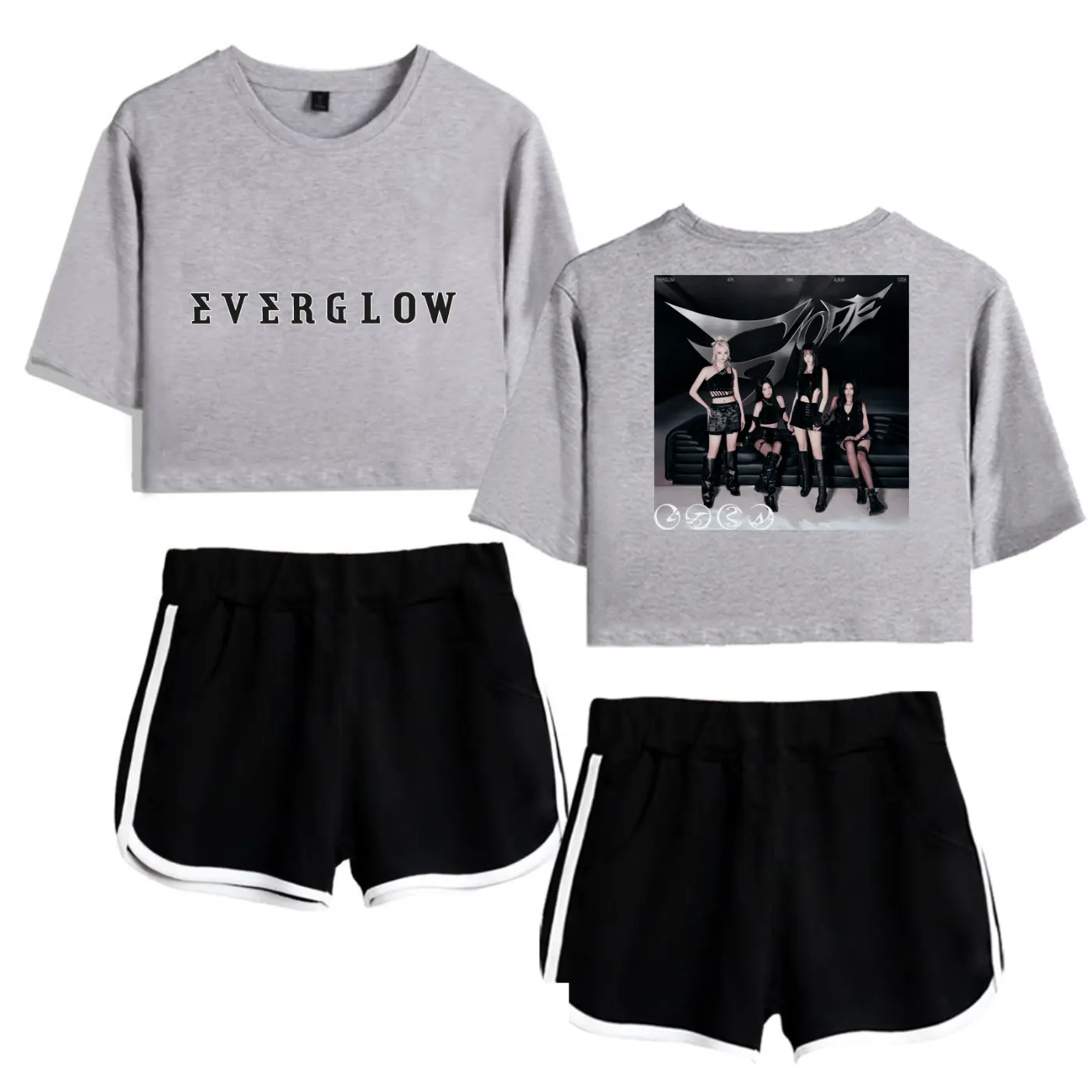 Everglow Code Tracksuit - Gray-Black