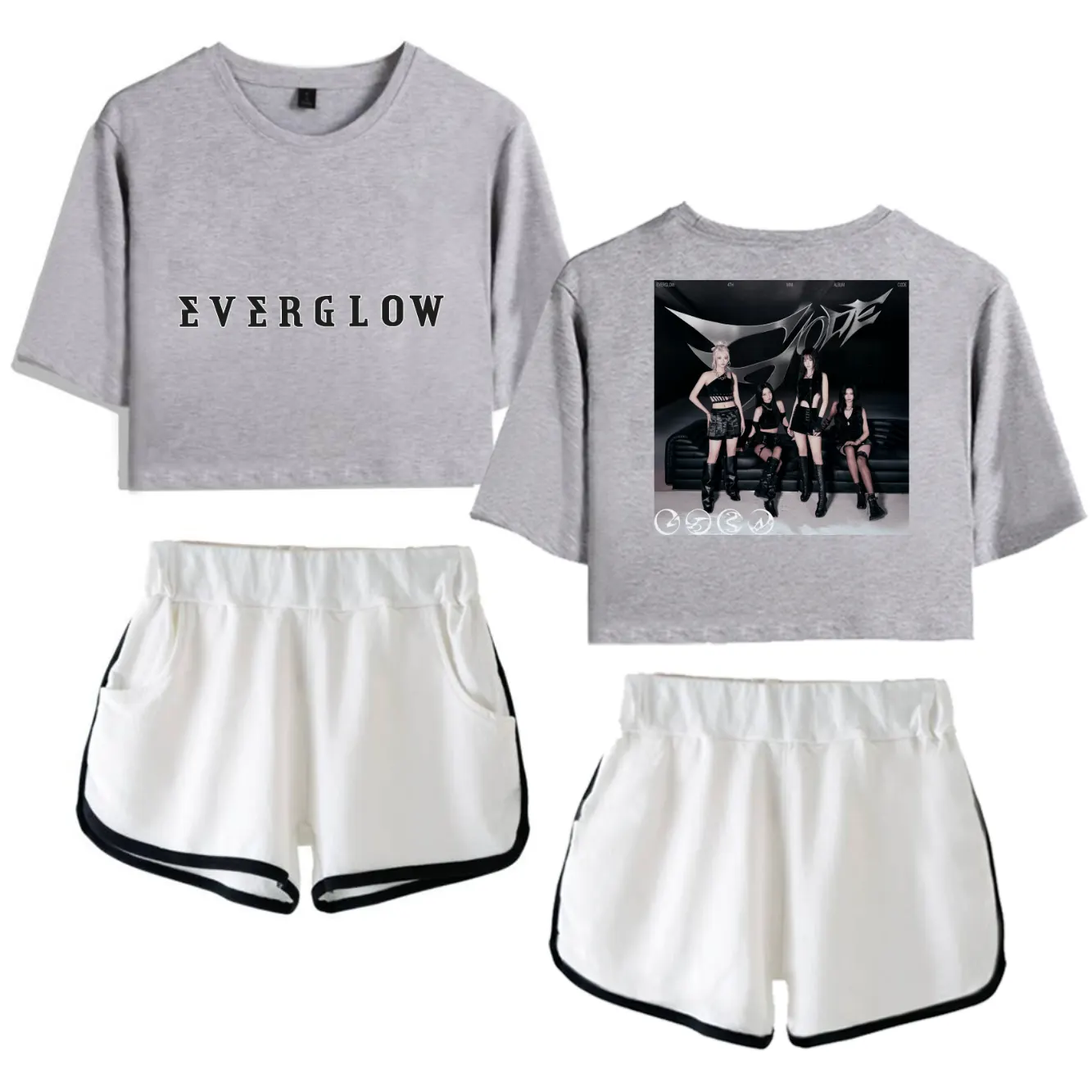 Everglow Code Tracksuit - Gray-White