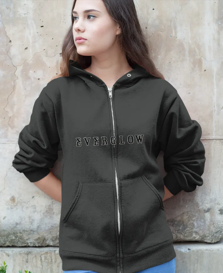 Everglow Code Zip Hoodie - Black