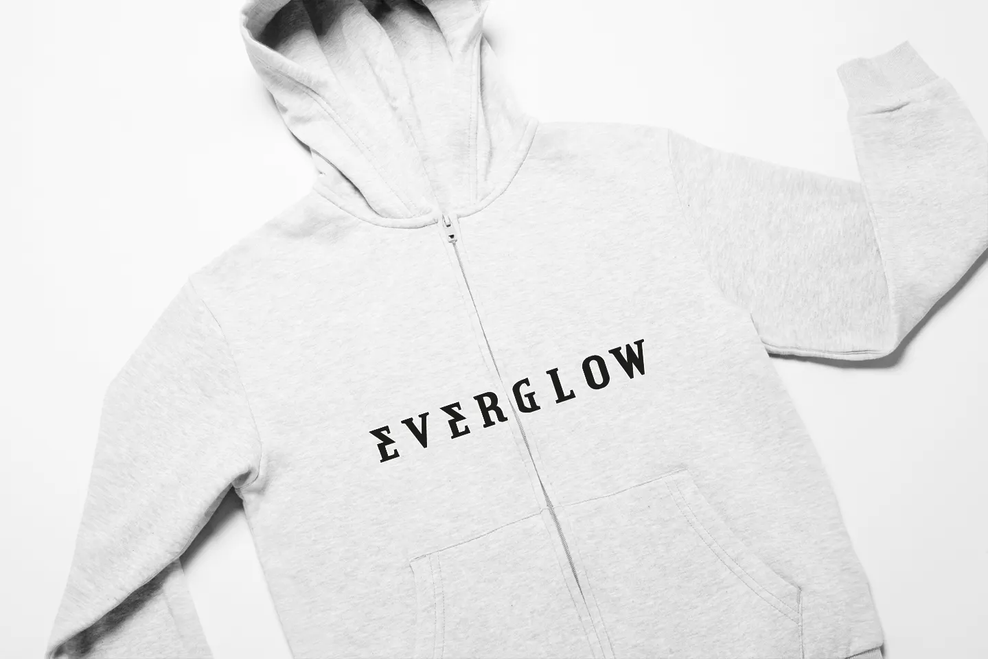 Everglow Code Zip Hoodie - White