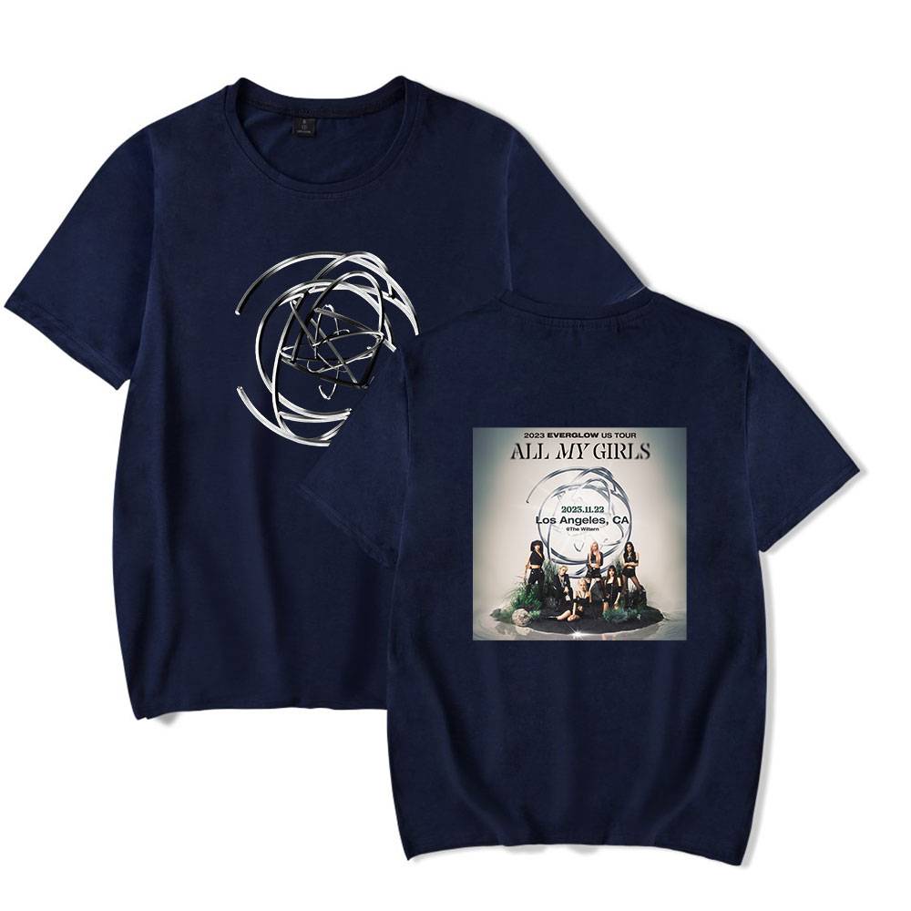 Everglow Tour Poster T-Shirt - Blue